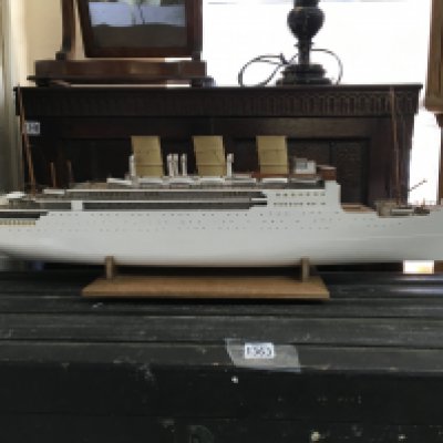 A scratch built model of the P&O Strathnaver. 94cm long. This lot cannot be posted