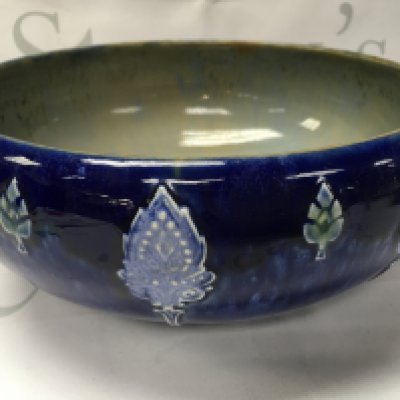 A Royal Doulton bowl decorated art nouveau style motifs together with a ewer . NO RESERVE