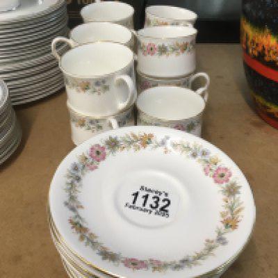 A royal Albert Floral print cup and saucer set. NO RESERVE