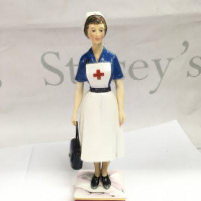 A 1969 Royal Worcester Red Cross limited edition nurse figure.