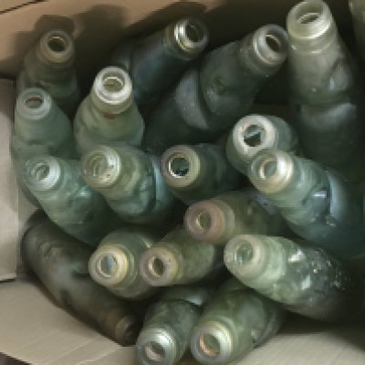 A collection of various 19th/ early 20th Century glass bottles including local interest Southend bottles. This lot cannot be posted