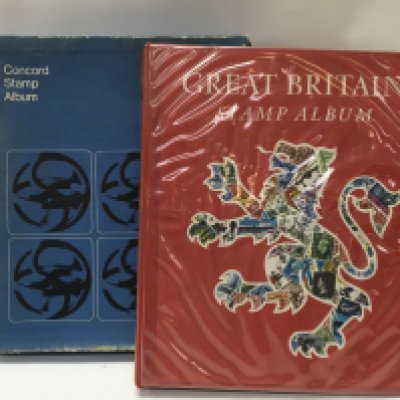 Two stamp albums containing mostly used British and World stamps. Postage category C. NO RESERVE