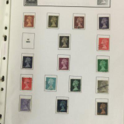 A collection of stamp albums and stock books containing mainly Elizabeth II stamps some empty albums and loose sheets.