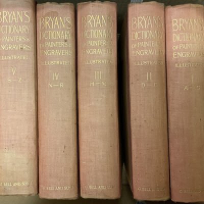 1934 Bryan's Dictionary of Painters and Engravers In Five Volumes Published: London G. Bell and Sons (D).