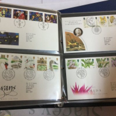 A collection of stamps including first day covers.