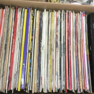 Five boxes of LPs by various artists including Johnny Burnette, Television, Muddy Waters and many more. Shipping category D.