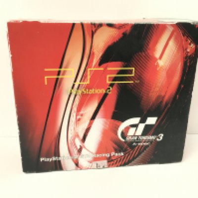 A boxed PlayStation 2. PS2. GT3 Racing Pack. Grand Turismo 3 The Real Driving Simulator. A-spec. Includes Disc..memory card..controller and cable. No reserve