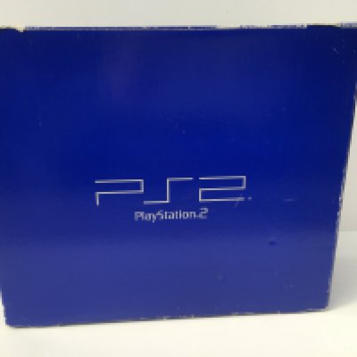 A boxed PlayStation 2. PS2. Includes controller..manuals..cable..memory cards and demo disc. No reserve