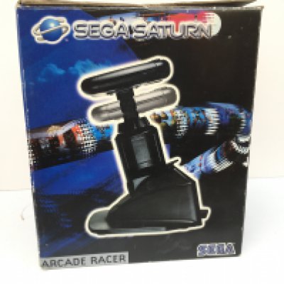 A boxed SEGA SATURN. Arcade Racer. No reserve