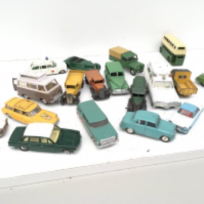 A collection of Playworn diecast model vehicles manufacturers include Corgi and Dinky etc. no reserve.