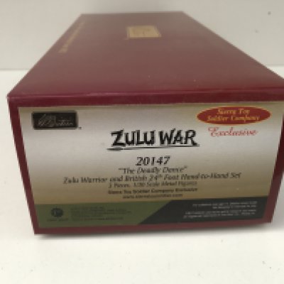 A boxed Minature miliaty model by Britain in the Zulu War series. Features 20147 The Deadly Dance. Ltd edition with certificate. No reserve