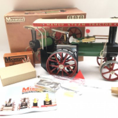 A Boxed Mamod Steam Tractor #TE1a. Mint In Unused Condition With Accessories And Instructions. In Original Packaging.