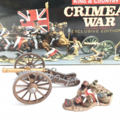A Boxed King And Country Russian Cannon With Dead Gunner.