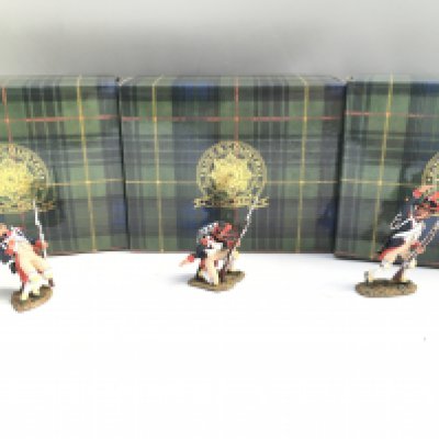3 X Boxed King And Country Napoleonics Figures. 4th Line Infantry. (3).