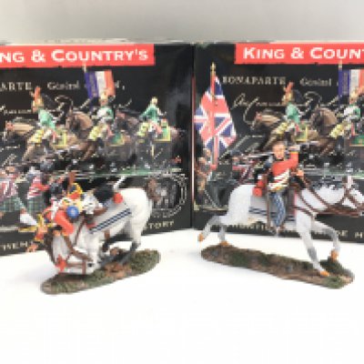 2 X Boxed King And Country Napoleonics Figures. Both Scots Grey.