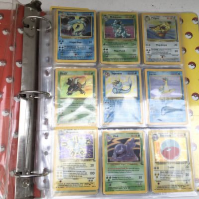 A Binder Containing Vintage Pokemon Cards.
