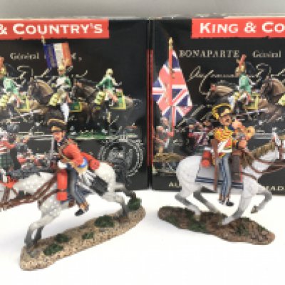 2 X Boxed King And Country Napoleonics Figures. Both Mounted Scots Grey. (2).