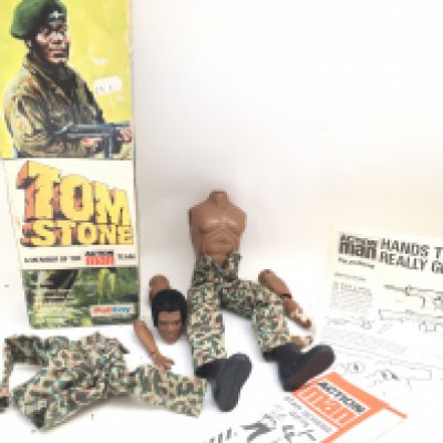 A Boxed Palitoy Action Man Tom Stone. Figure Is Worn. Ideal For Spate Parts.