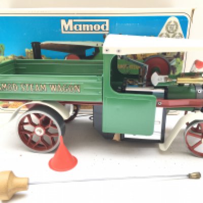 A Boxed Mamod Steam Wagon #S.W.1. Un Fired.