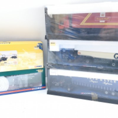 5 Boxed Corgi Lorrys Includes Modern Trucks.