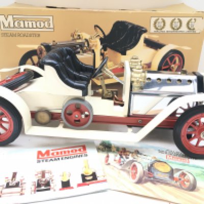 A Boxed Mamod Steam Roadster. In Very Good Condition.