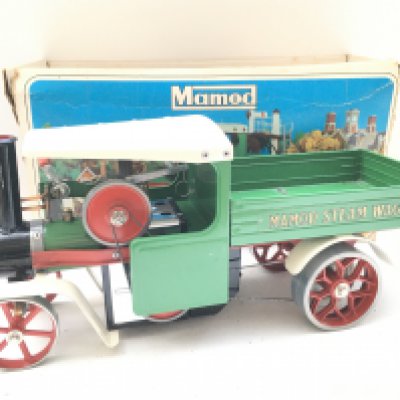 A Boxed Mamod Steam Wagon. Un Fired.