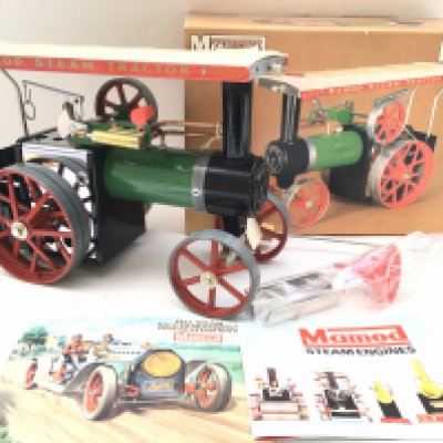 A Boxed Mamod Steam Tractor un Fired.