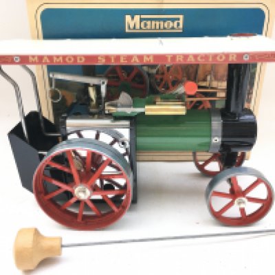 A Boxed Mamod Steam Tractor un Fired.