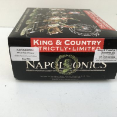 Extremely rare King and Country Minature military model in the Napoleonic series featuring NA79S 4th line Regt of Dragoon. Guidon bearer. Strictly limited edition. No reserve.