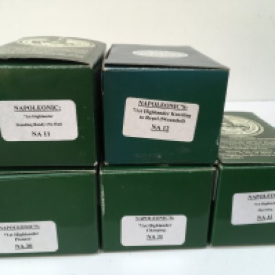 A collection of 5 boxed King and Country Napoleonic Minature Military models featuring the 71st Highlanders including NA11..NA12.. NA30..NA31..NA32. No reserve.