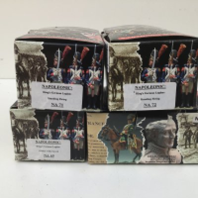 4x boxed King and Country Minature military figures in the Napoleonic series featuring Kings German Legion NA69..NA70..NA71 and NA72. No reserve