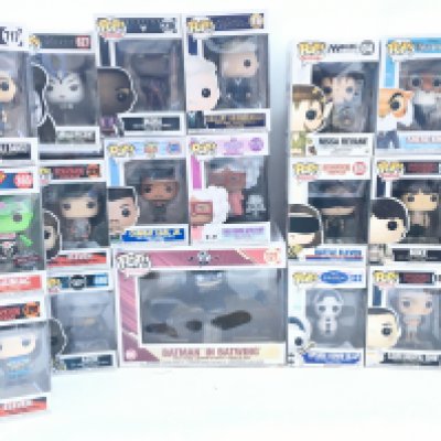 A Collection of Boxed Funko Pop Figures.