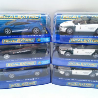 6 X Boxed Scalextric Cars 5 X Alfa Romeo And A McLaren.