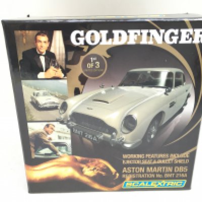 A Boxed Scalextric James Bond Goldfinger Aston Martin DB5.