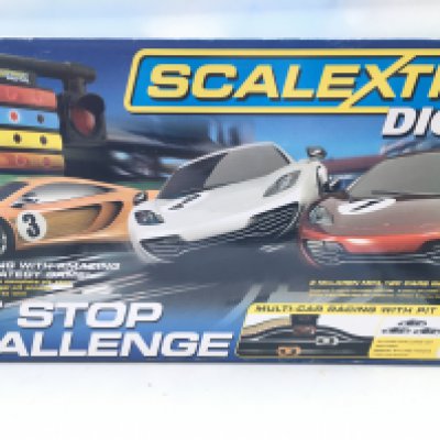 A Boxed Scalextric Pit Stop Challenge Set.