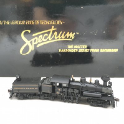 A Boxed Bachmann Spectrum H0 Scale 80-Ton Three Truck Shay. No Reserve.