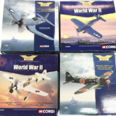 4 X Boxed Corgi Aviation Archive Models. #s AA34301. AA33102. Aa33005 and AA33001 All 1/72 Scale. No Reserve.