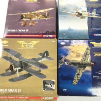 4 X Boxed Corgi Aviation Archive Diecast Aircraft. Including Numbers AA36303. 49204.AA33101 And AA36801. 1/72 Scale. No Reserve.