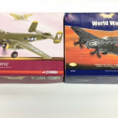 2 X Boxed Corgi Aviation Archive Diecast Aircraft. A B-25J Mitchell And A Heinkel HE111P-2. No Reserve (2).