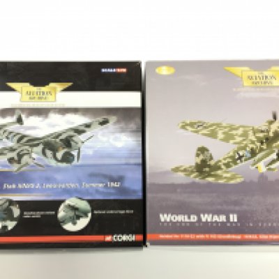 2 X Boxed Corgi Aviation Archive Diecast Models. A Dornier And A Heinkel HE. Both 1/72 Scale. No Reserve.