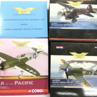 4 Boxed Corgi Aviation Archive Diecast Models. All 1/72 Scale No Reserve.(4).