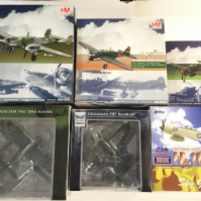 6 X Boxed Diecast Aircraft. Including Hobbymasters. SkyMax Models And Witty Wings.1/72 Scale No Reserve. (6).