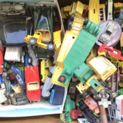 A Large Collection of Playworn Diecast.(5).