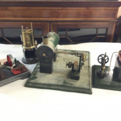 4 Model Steam Engines. In Various States. (4).