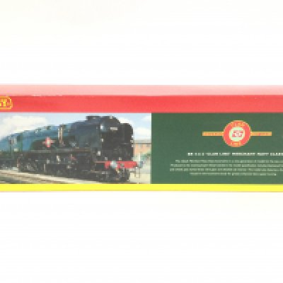 A Boxed Hornby 00 Gauge BR 4-6-2 Clan Line Merchant Navy Class.