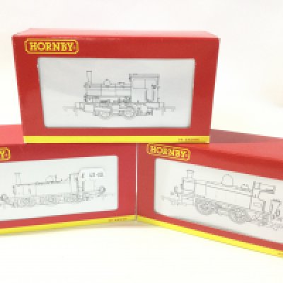 3X Boxed Hornby 00 Gauge Locomotives. A Industrial Locomotive #R2304. LBSC 0-6-0 Terrier Class AIX #R2483 And A BR 0-4-0ST Pug #R2335.