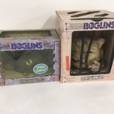 A pair of boxed Mattel Boglins..PLUNK and From the Soggy Boglin SLOGG. NO reserve