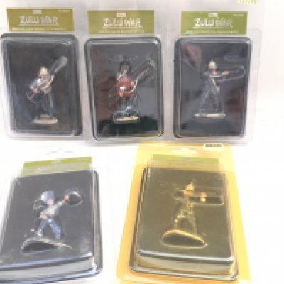 5 Britains Zulu War Figures In Blister Packs.
