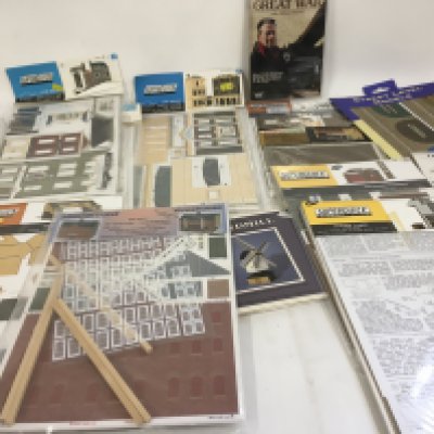 A collection of card model kits 00 HO scale by Superquick and others. Includes Dvd. No reserve