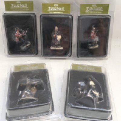 5 Britains Zulu War Figures In Blister Packs.